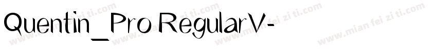Quentin_Pro RegularV字体转换
